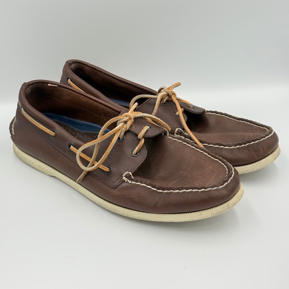 Sperry Top-Sider Other - Sperry Top-Sider Mens 13M Authentic Original Brown Leather Boat Shoes 0195115